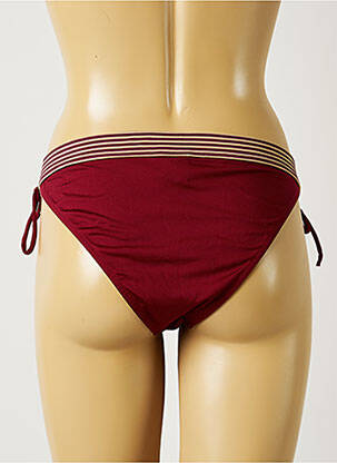 Bas de maillot de bain tissage satiné culotte rouge BANANA MOON femme