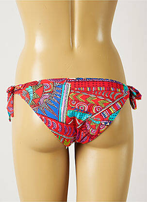 Bas de maillot de bain tissage satiné culotte rouge BANANA MOON femme