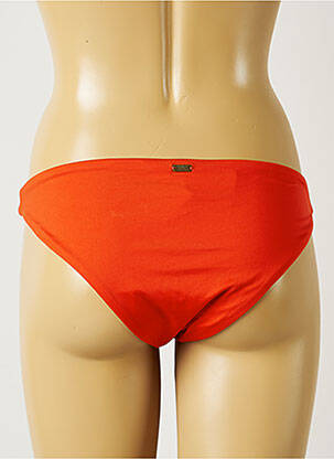 Bas de maillot de bain tissage satiné culotte orange BANANA MOON femme