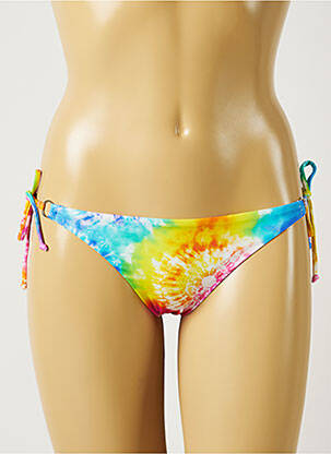 Bas de maillot de bain tissage satiné culotte bleu BANANA MOON femme