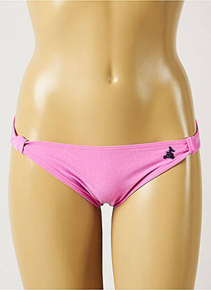 Bas de maillot de bain tissage satiné culotte rose BANANA MOON femme
