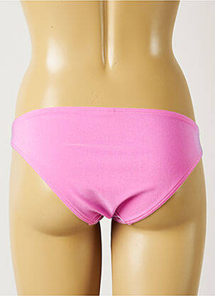 Bas de maillot de bain tissage satiné culotte rose BANANA MOON femme