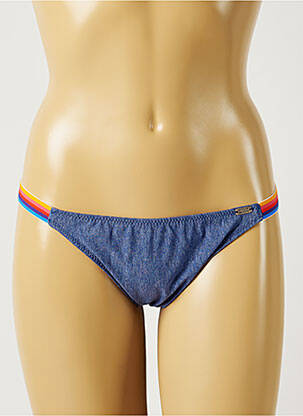 Bas de maillot de bain micro fibres culotte bleu BANANA MOON femme