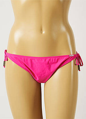 Bas de maillot de bain micro fibres bikini rose BANANA MOON femme