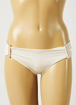 Bas de maillot de bain micro fibres culotte beige BANANA MOON femme