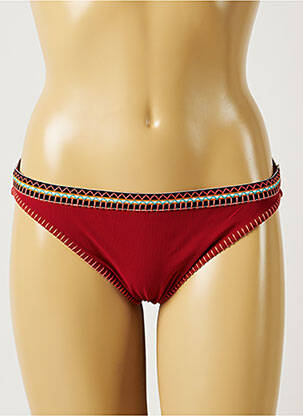 Bas de maillot de bain micro fibres culotte rouge BANANA MOON femme