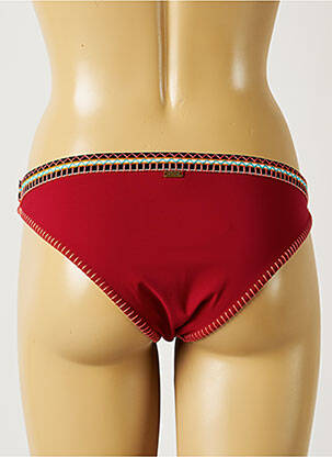 Bas de maillot de bain micro fibres culotte rouge BANANA MOON femme