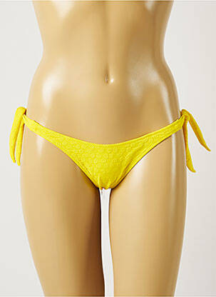 Bas de maillot de bain micro fibres bikini jaune BANANA MOON femme