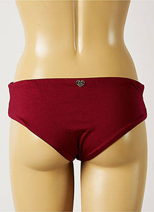 Bas de maillot de bain tissage satiné culotte rouge BANANA MOON femme