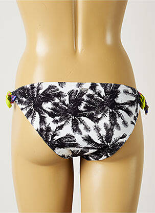 Bas de maillot de bain tissage satiné bikini noir BANANA MOON femme