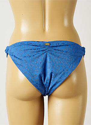 Bas de maillot de bain effet matière satinée culotte bleu BANANA MOON femme