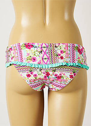 Bas de maillot de bain imprimé fleurs culotte bleu BANANA MOON femme