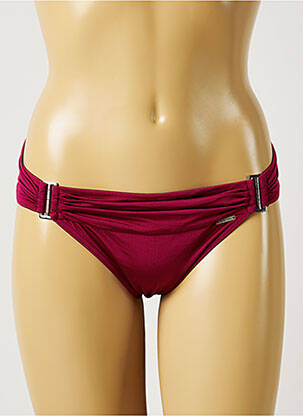 Bas de maillot de bain tissage satiné culotte rouge BANANA MOON femme