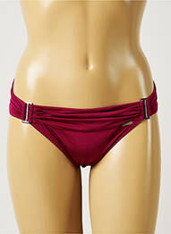 Bas de maillot de bain tissage satiné culotte rouge BANANA MOON femme