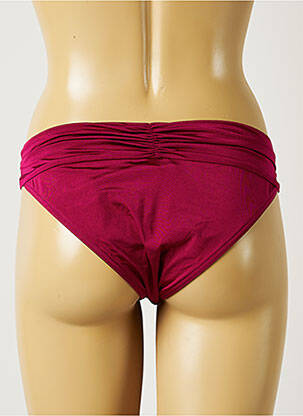 Bas de maillot de bain tissage satiné culotte rouge BANANA MOON femme