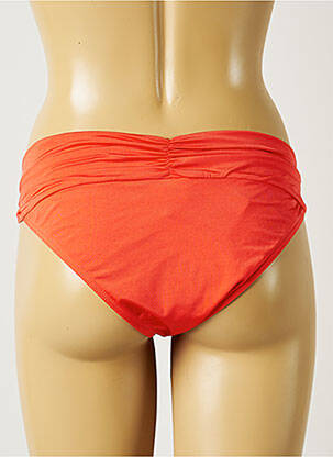 Bas de maillot de bain tissage satiné culotte orange BANANA MOON femme