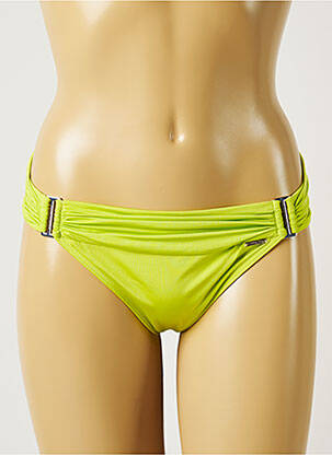 Bas de maillot de bain tissage satiné culotte vert BANANA MOON femme