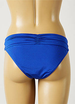 Bas de maillot de bain tissage satiné culotte bleu BANANA MOON femme