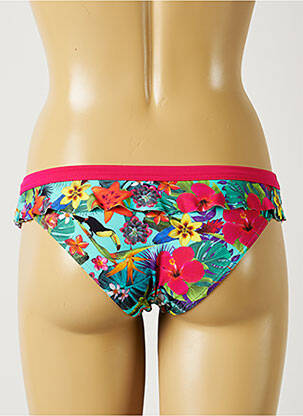 Bas de maillot de bain imprimé fleurs culotte rose BANANA MOON femme