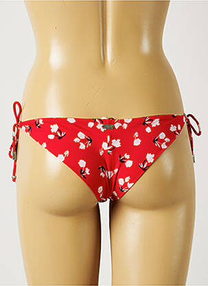 Bas de maillot de bain imprimé fleurs bikini rouge BANANA MOON femme