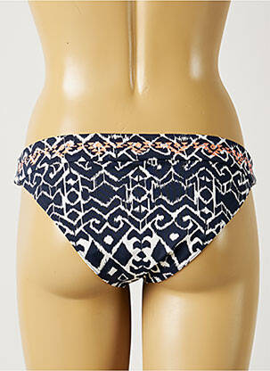 Bas de maillot de bain effet matière satinée culotte bleu BANANA MOON femme