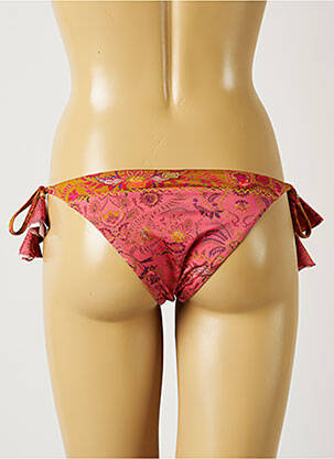 Bas de maillot de bain effet matière satinée bikini rose BANANA MOON femme