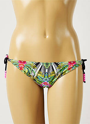 Bas de maillot de bain imprimé tie and dye bikini vert BANANA MOON femme