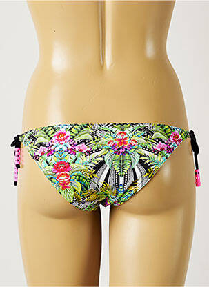 Bas de maillot de bain imprimé tie and dye bikini vert BANANA MOON femme
