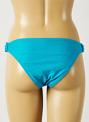 Bas de maillot de bain tissage texturé culotte bleu BANANA MOON femme
