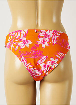 Bas de maillot de bain imprimé fleurs culotte orange BANANA MOON femme