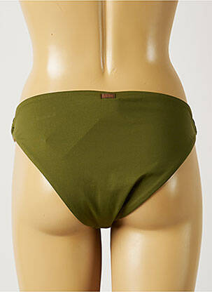 Bas de maillot de bain tissage satiné culotte vert BANANA MOON femme