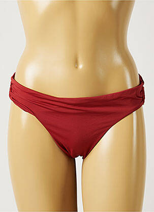 Bas de maillot de bain tissage satiné culotte orange BANANA MOON femme