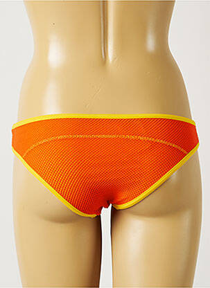 Bas de maillot de bain tissage texturé culotte orange BANANA MOON femme