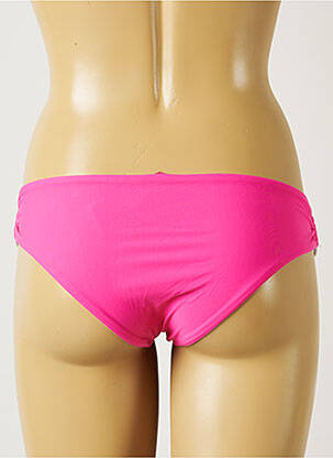 Bas de maillot de bain effet matière satinée culotte rose BANANA MOON femme