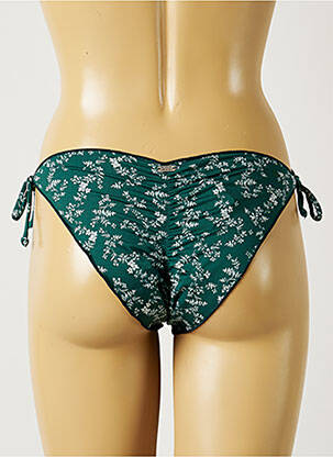 Bas de maillot de bain imprimé fleurs bikini vert BANANA MOON femme