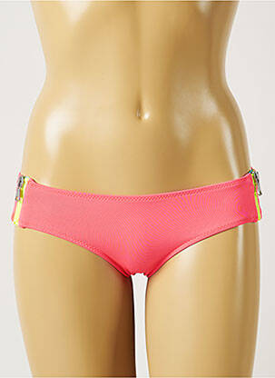 Bas de maillot de bain effet matière satinée culotte rose BANANA MOON femme