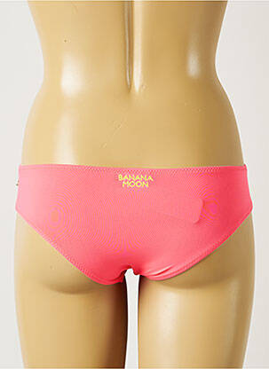 Bas de maillot de bain effet matière satinée culotte rose BANANA MOON femme