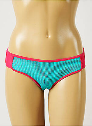 Bas de maillot de bain tissage texturé culotte bleu BANANA MOON femme