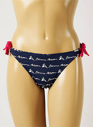 Bas de maillot de bain imprimé fantaisie bikini bleu BANANA MOON femme