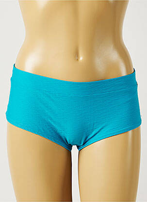 Bas de maillot de bain tissage texturé shorty bleu BANANA MOON femme