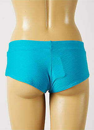 Bas de maillot de bain tissage texturé shorty bleu BANANA MOON femme