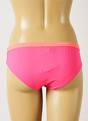 Bas de maillot de bain effet matière satinée culotte rose BANANA MOON femme