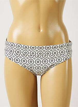 Bas de maillot de bain effet matière satinée culotte beige BANANA MOON femme