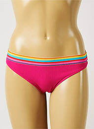 Bas de maillot de bain effet matière satinée culotte rose BANANA MOON femme