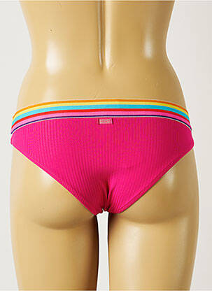 Bas de maillot de bain effet matière satinée culotte rose BANANA MOON femme