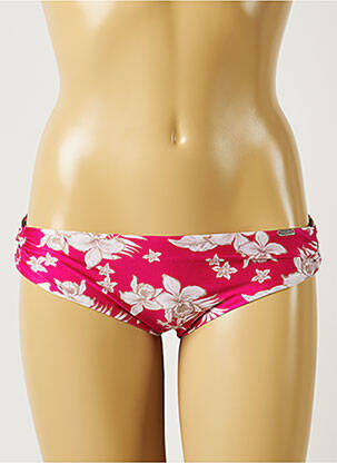 Bas de maillot de bain imprimé fleurs culotte rose BANANA MOON femme