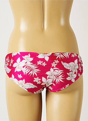 Bas de maillot de bain imprimé fleurs culotte rose BANANA MOON femme