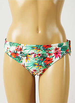 Bas de maillot de bain imprimé tie and dye culotte vert BANANA MOON femme