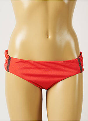 Bas de maillot de bain effet matière satinée culotte rouge BANANA MOON femme