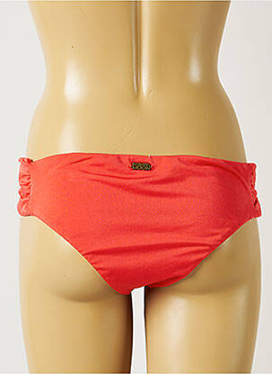 Bas de maillot de bain effet matière satinée culotte rouge BANANA MOON femme